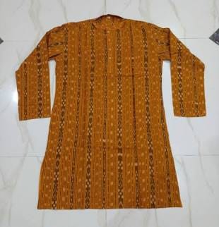 Male Sambalpuri Dhila - Men's Traditional Odisha Handloom Loose Ethnic Dress Ikat Pattern